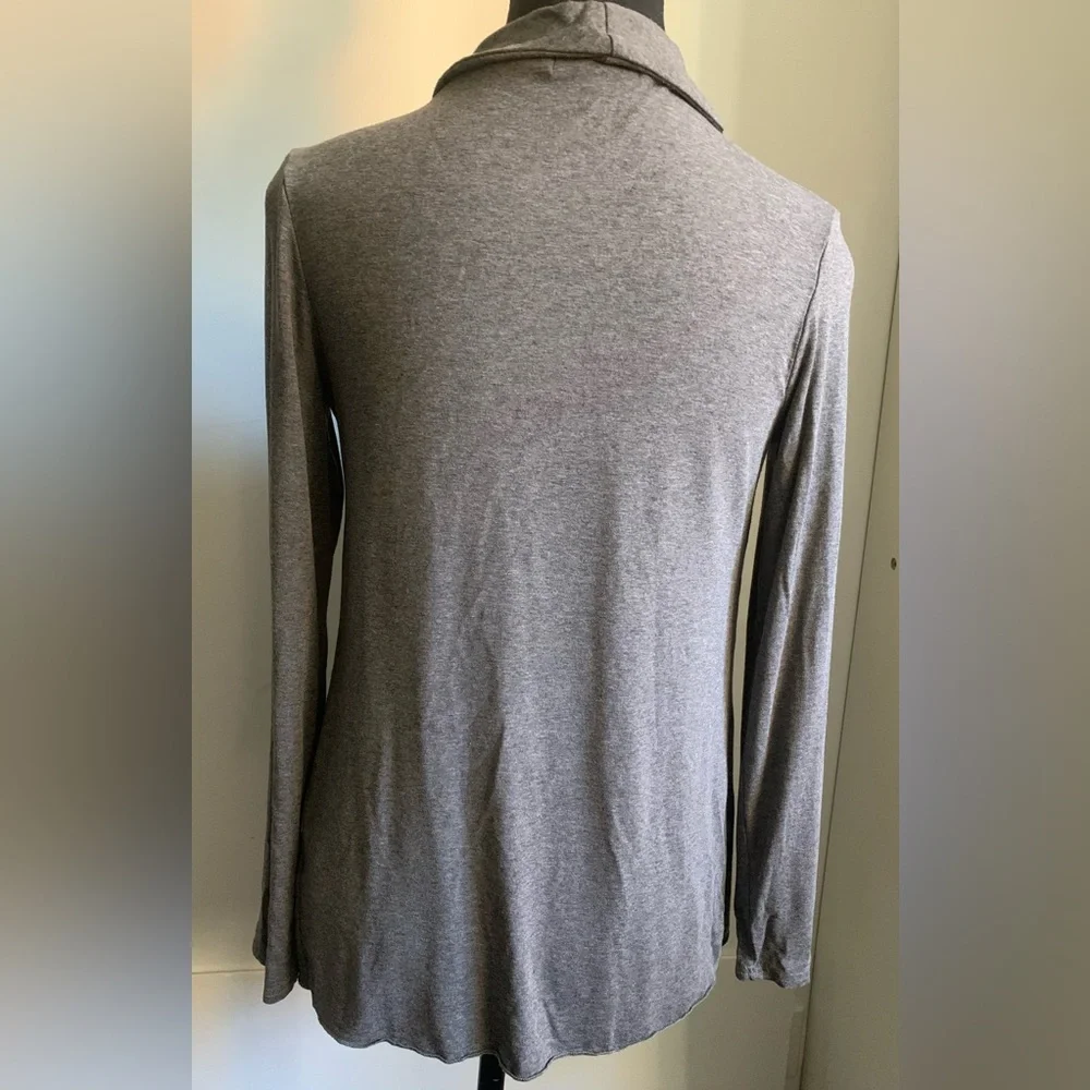 Urban CoCo Women's Drape Front Open Cardigan Long Sleeve - Picture 5 of 7
